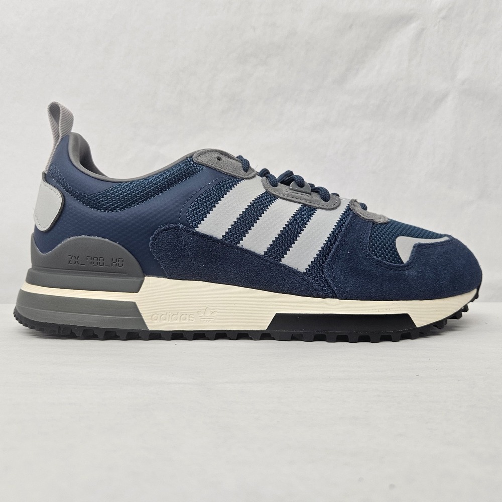 Adidas ZX 700 HD Retro Sneakers H01850 Crew Navy Grey Blue Men's Size 10 - Picture 9 of 10